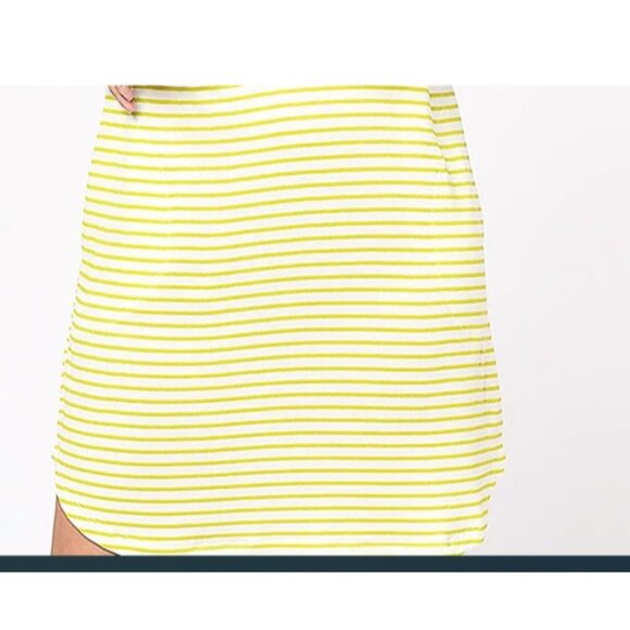 Koolaburra by UGG Light & Airy French Hoodie Dress AppleGreenStrpe XS A591508 - Picture 2 of 2